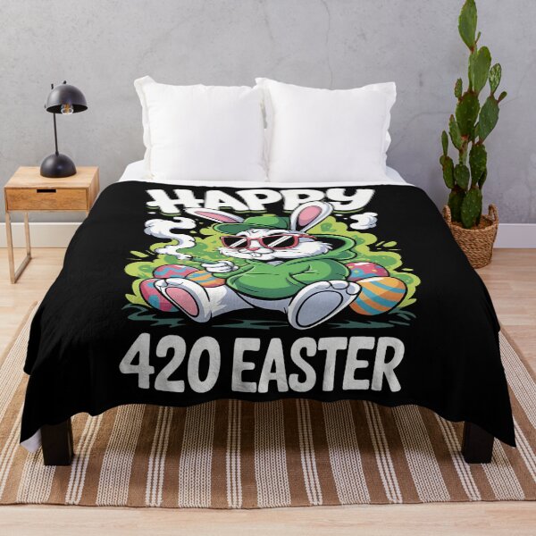 Item preview, Happy 420 Easter Day Bunny Smoking Weed Marijuana Funny 420 designed and sold by JonathalIngham.