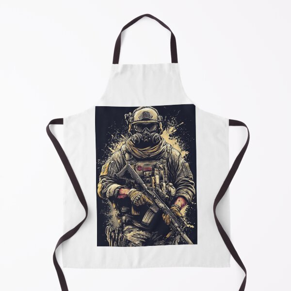 Item preview, Biohazard Trooper Wearing Gas Mask In Toxic Smoke designed and sold by Piotrek0001.