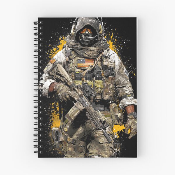 Item preview, Dark Rogue Soldier With Glowing Yellow Artistic Splatter designed and sold by Piotrek0001.