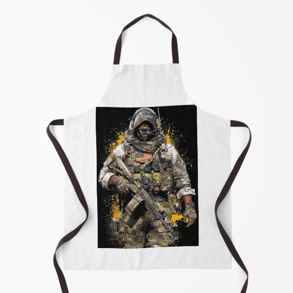 Item preview, Dark Rogue Soldier With Glowing Yellow Artistic Splatter designed and sold by Piotrek0001.