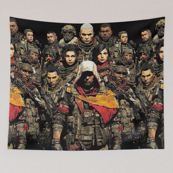 Item preview, Large Group Of Rebel Fighters In Dark Setting designed and sold by Piotrek0001.