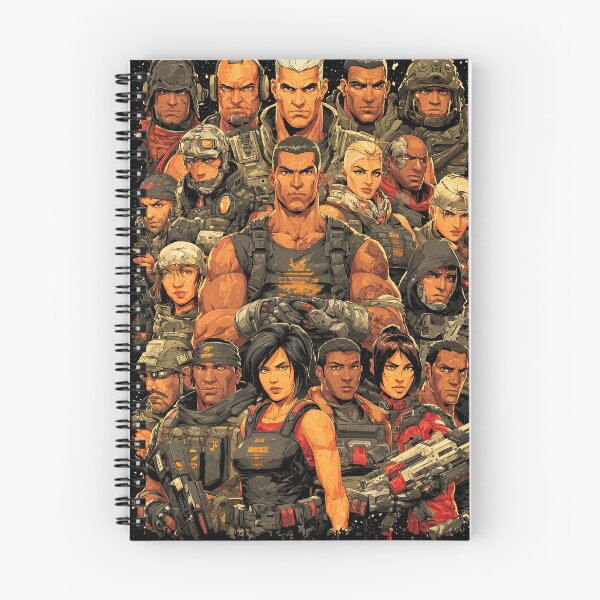 Item preview, Stylized Army Character Collage In Orange And Black designed and sold by Piotrek0001.