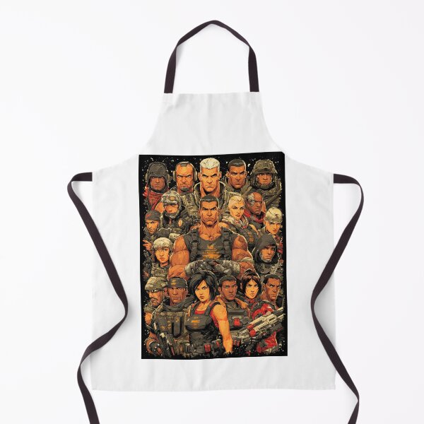 Item preview, Stylized Army Character Collage In Orange And Black designed and sold by Piotrek0001.
