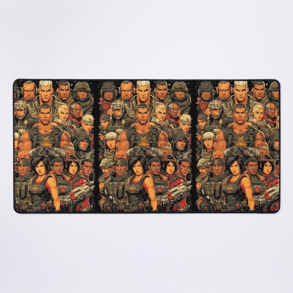 Item preview, Stylized Army Character Collage In Orange And Black designed and sold by Piotrek0001.