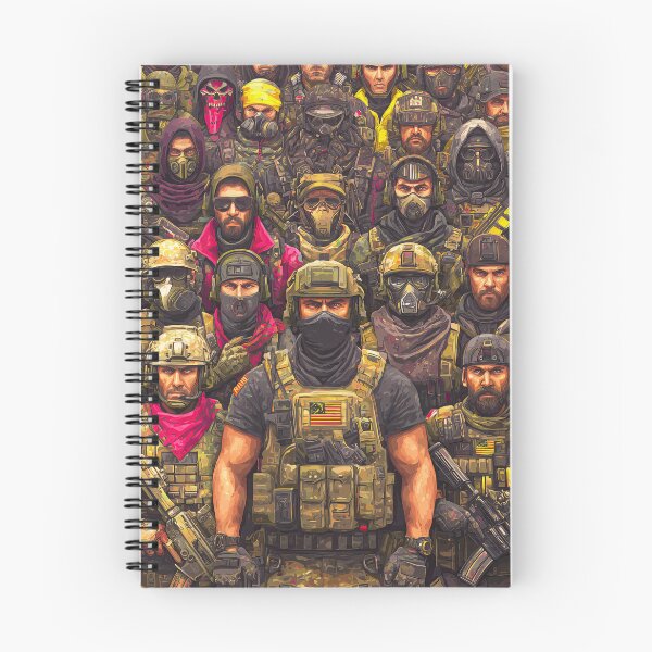 Item preview, Crowded Poster Of Mercenaries In Comic Book Style designed and sold by Piotrek0001.