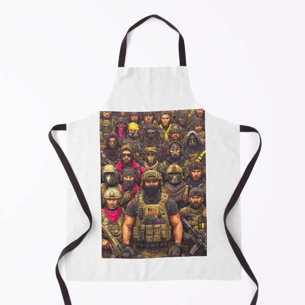 Item preview, Crowded Poster Of Mercenaries In Comic Book Style designed and sold by Piotrek0001.