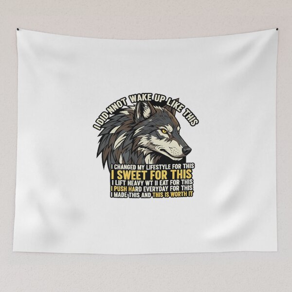 Item preview, Wolf I Changed My Lifestyle Motivation designed and sold by Wittre4512.