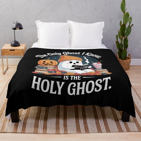 Item preview, The Only Ghost I Know is The Holy Ghost Halloween Book Lover designed and sold by Tatianamiobi.
