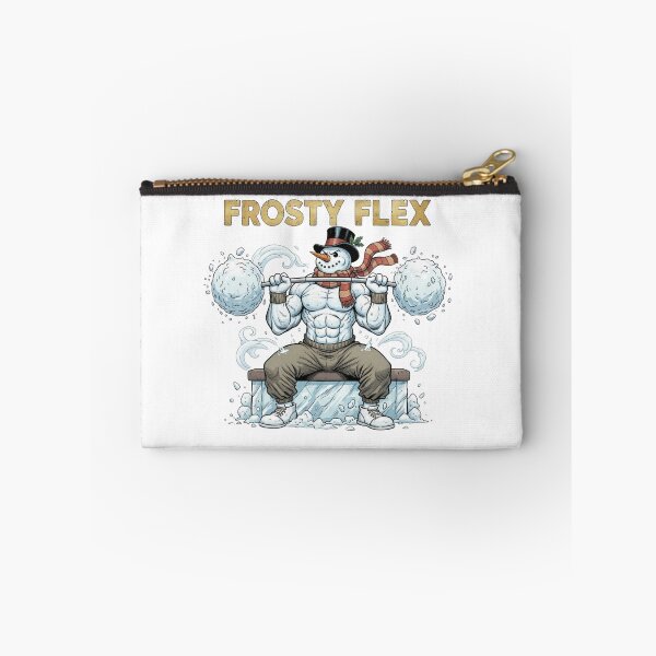 Item preview, Funny frosty flex snowman gym  – muscular holiday weightlifter art | epic Christmas workout tee gift for lifters designed and sold by wellie-chic.