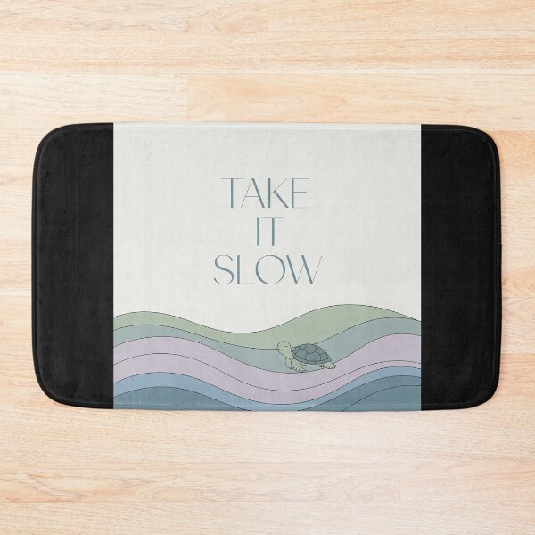 Item preview, Take It Slow | Cute Turtle Self Care Design designed and sold by Shiwwa.