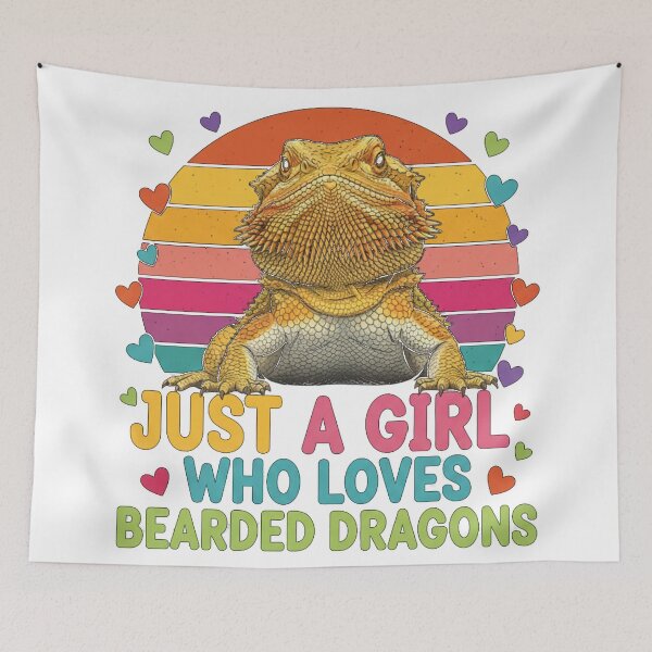 Item preview, Just a Girl Who Loves Bearded Dragons designed and sold by Alexis Art Collection.