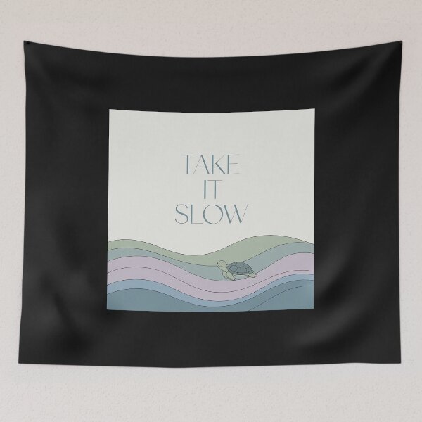 Item preview, Take It Slow | Cute Turtle Self Care Design designed and sold by Shiwwa.