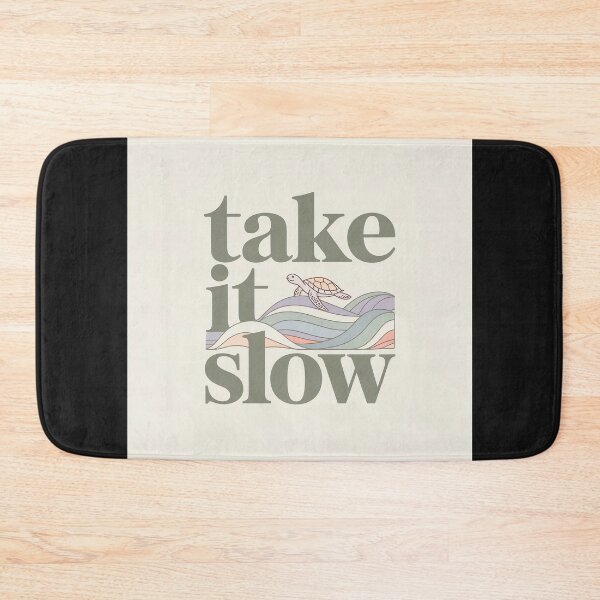 Item preview, Take It Slow | Cute Turtle Self Care Design designed and sold by Shiwwa.