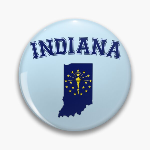 Item preview, Indiana Pride - State Map & Torch Vintage Varsity Design designed and sold by mashmosh.