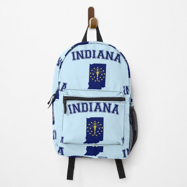 Item preview, Indiana Pride - State Map & Torch Vintage Varsity Design designed and sold by mashmosh.