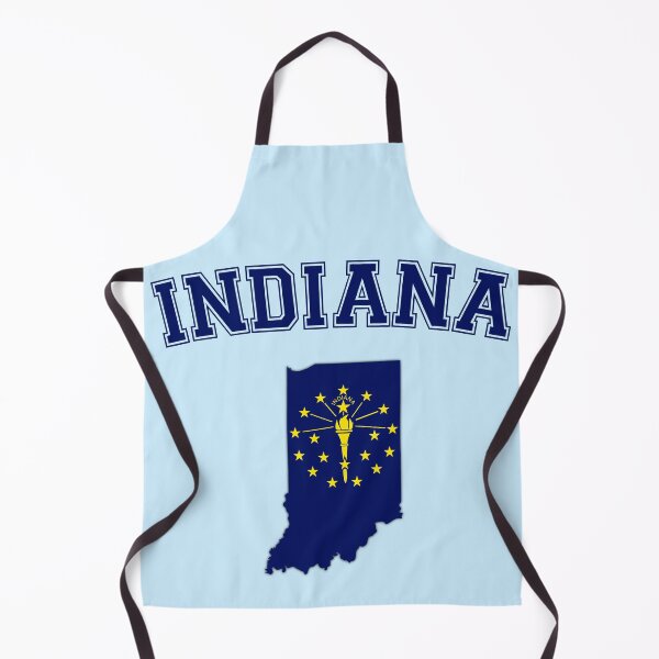 Item preview, Indiana Pride - State Map & Torch Vintage Varsity Design designed and sold by mashmosh.