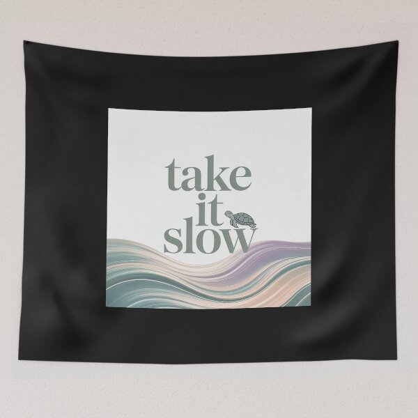 Item preview, Take It Slow | Cute Turtle Self Care Design designed and sold by Shiwwa.