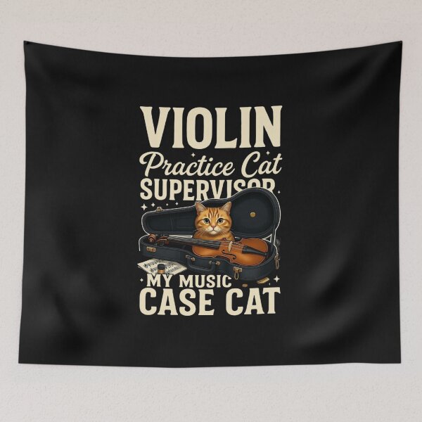 Item preview,  Cat In Violin Case | Music Practice Cat | Violinist Lifestyle Tee designed and sold by GeniePixel.