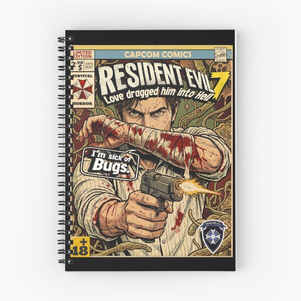 Item preview, Resident Evil 7 Ethan Winters Comic Book Cover Retro Gaming Art  designed and sold by Back2Collage.