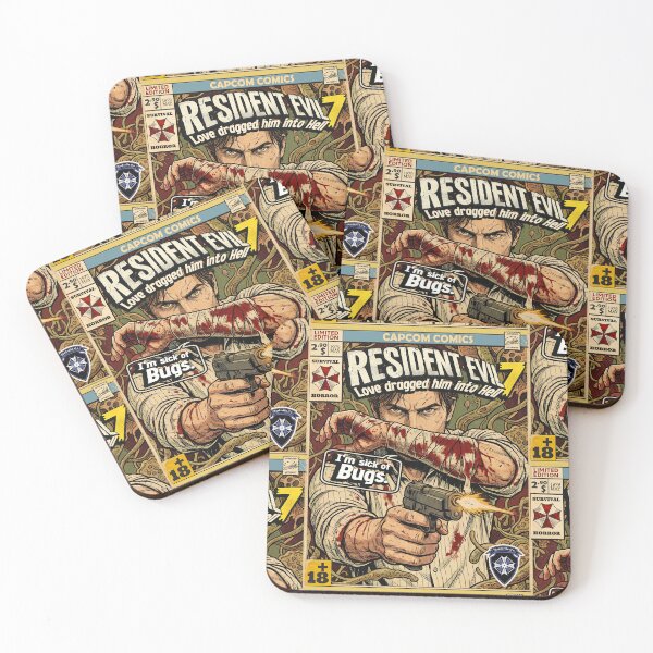 Item preview, Resident Evil 7 Ethan Winters Comic Book Cover Retro Gaming Art  designed and sold by Back2Collage.