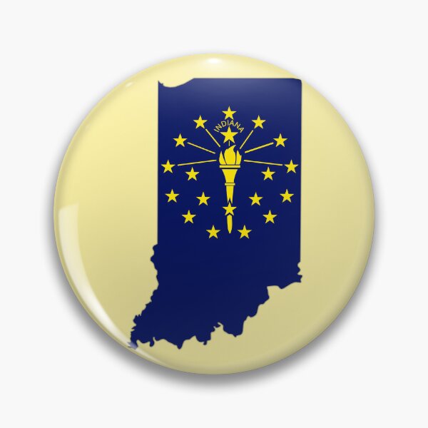 Item preview, Indiana State Flag Silhouette - Pride of the Hoosiers designed and sold by mashmosh.