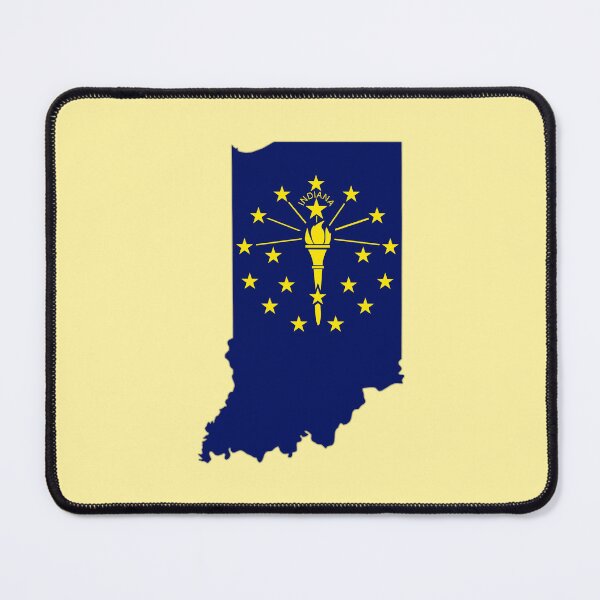 Item preview, Indiana State Flag Silhouette - Pride of the Hoosiers designed and sold by mashmosh.
