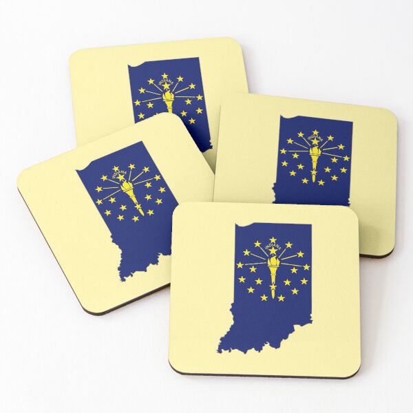 Item preview, Indiana State Flag Silhouette - Pride of the Hoosiers designed and sold by mashmosh.