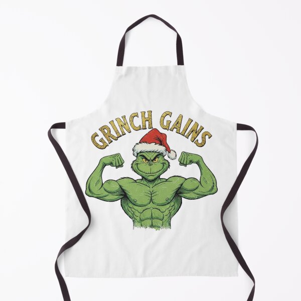 Item preview, Grinch gains funny muscular grinch flex – savage holiday gym art | Christmas workout tee gift for lifters designed and sold by wellie-chic.