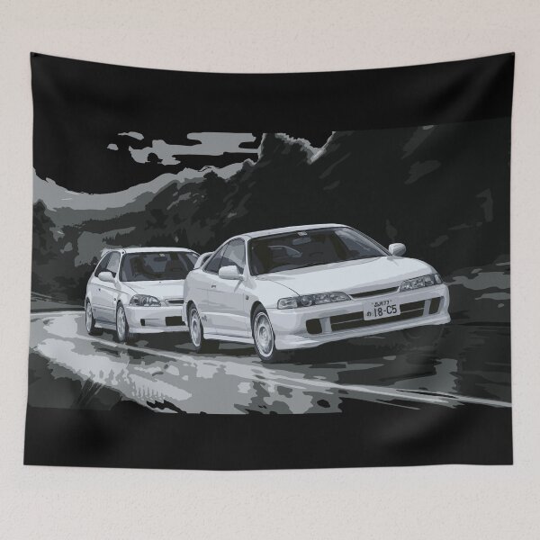 Item preview, Touge Race — EK vs DC2 Drift Battle designed and sold by cowtownCOWBOY.