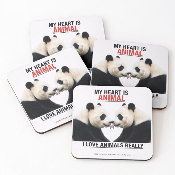 Item preview, PANDA BEARS KISS 8K 1 designed and sold by ANIMALS IN LOVE - T- SHIRTS - Zoomagic Puzzle.
