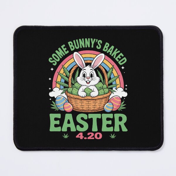 Item preview, Some Bunny's Baked Easter Bunny Weed Smoking Rabbit Cannabis designed and sold by JonathalIngham.