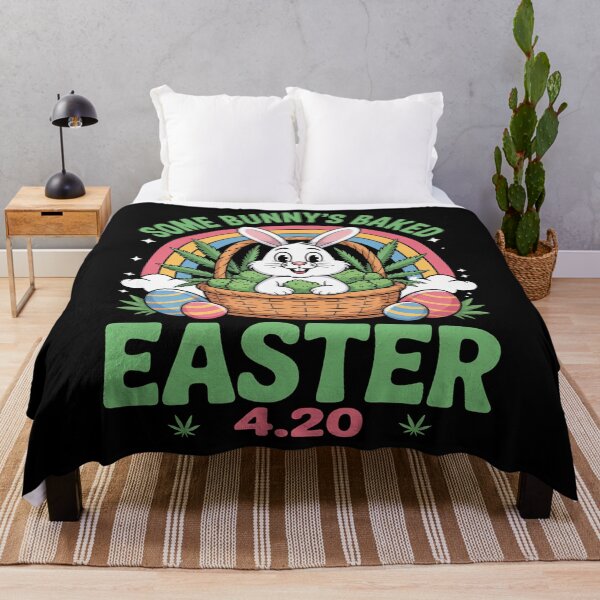 Item preview, Some Bunny's Baked Easter Bunny Weed Smoking Rabbit Cannabis designed and sold by JonathalIngham.