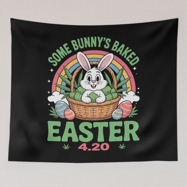 Item preview, Some Bunny's Baked Easter Bunny Weed Smoking Rabbit Cannabis designed and sold by JonathalIngham.