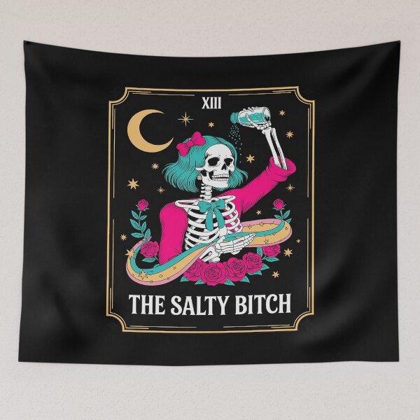 Item preview, The Salty Bitch Tarot Card Skeleton designed and sold by Tatianamiobi.