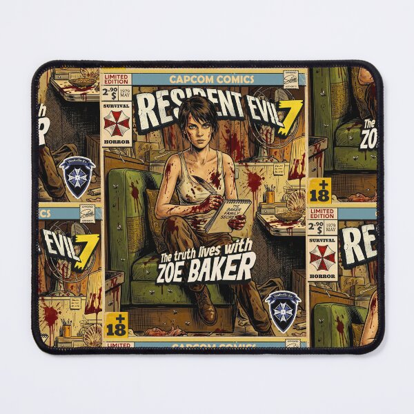 Item preview, Resident Evil 7 Zoe Baker Comic Book Cover Retro Gaming Art designed and sold by Back2Collage.