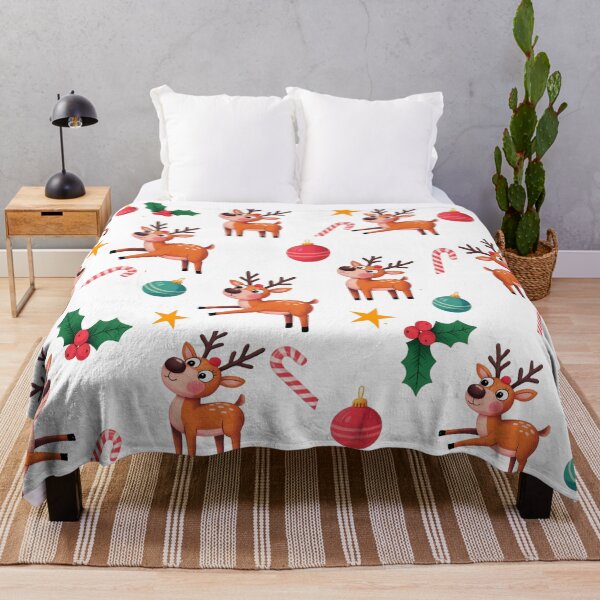 Item preview, Retro Christmas Reindeer Seamless Pattern – Mid-Century Holiday Art designed and sold by Globalcitytees.