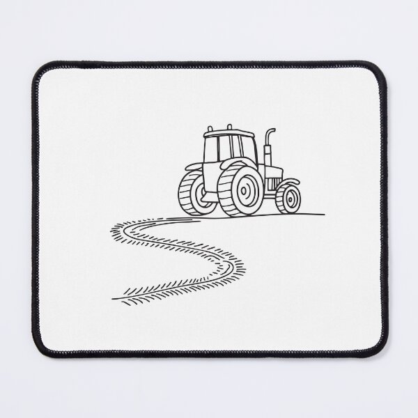 Item preview, A tractor moving beside a trail with muddy tire marks designed and sold by rasagamastore.