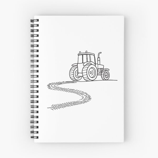 Item preview, A tractor moving beside a trail with muddy tire marks designed and sold by rasagamastore.