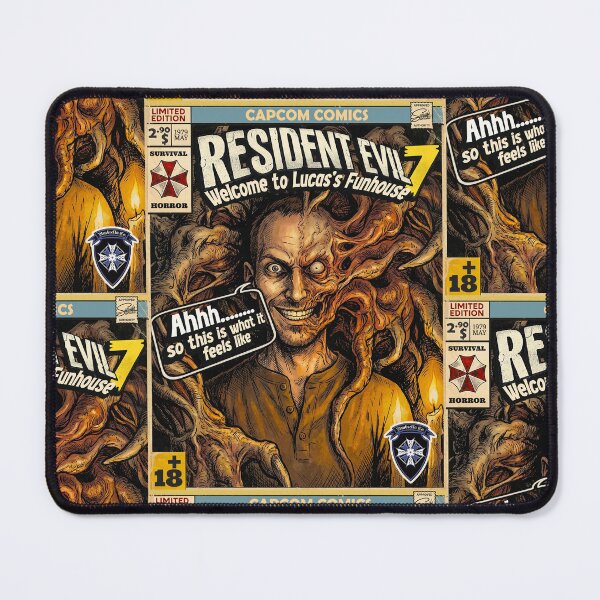 Item preview, Resident Evil 7 Lucas Baker Comic Book Cover Retro Gaming Art designed and sold by Back2Collage.