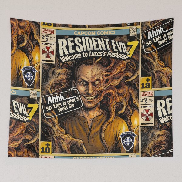 Item preview, Resident Evil 7 Lucas Baker Comic Book Cover Retro Gaming Art  designed and sold by Back2Collage.