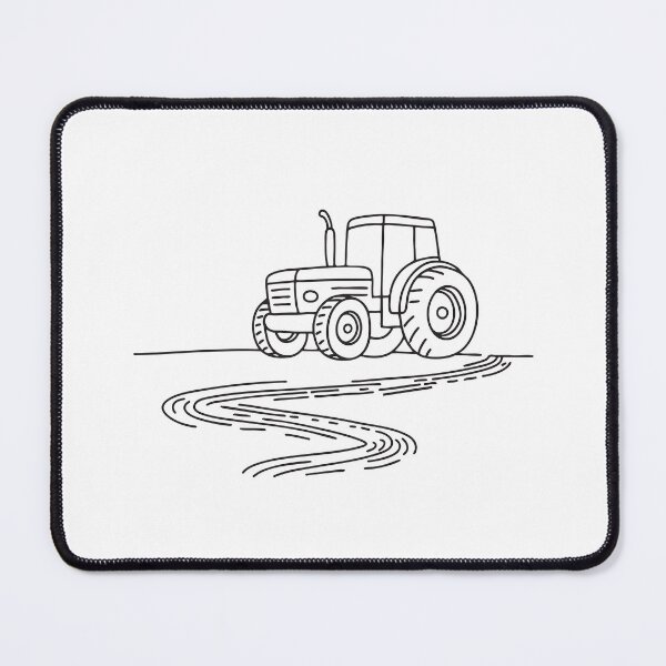 Item preview, A tractor beside a trail with muddy tire marks designed and sold by rasagamastore.