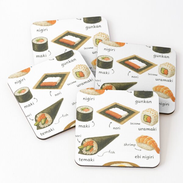 Item preview, Sushi Lovers Guide Shirt – Hand-Drawn Sushi Chart Tee, Japanese Food Lover Gift, Chef Cooking Diagram Illustration designed and sold by fishnsteve.