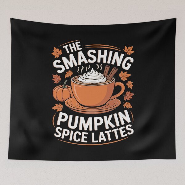 Item preview, The Smashing Pumpkin Spice Lattes Fall Vibes designed and sold by Tatianamiobi.