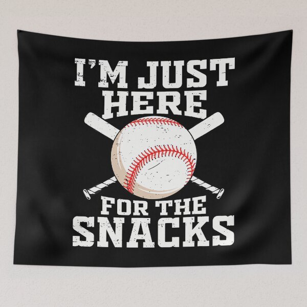 Item preview, Funny Baseball Im Just Here For The Snacks Baseball Sister designed and sold by donadonvgran.