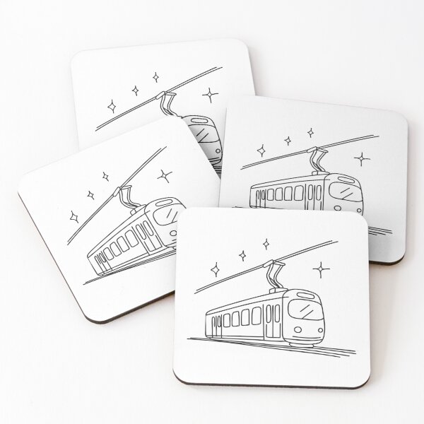 Item preview, A tram under an electric wire designed and sold by rasagamastore.