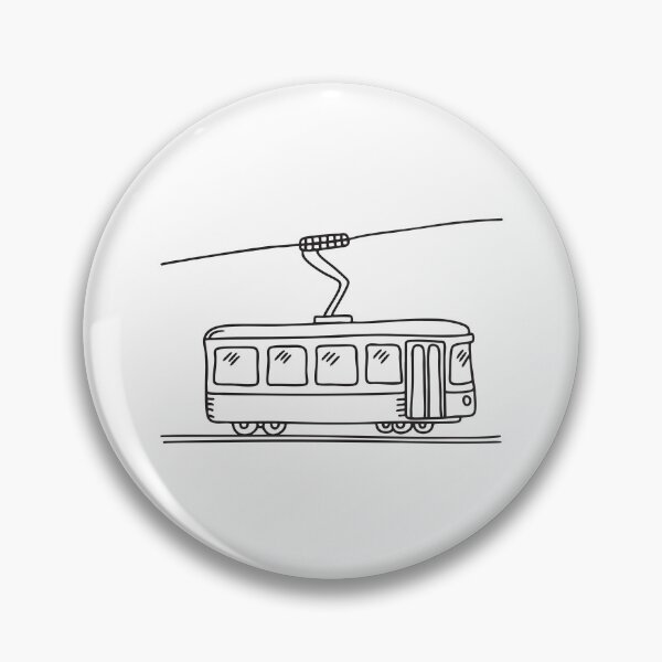 Item preview, A tram beneath an overhead wire designed and sold by rasagamastore.