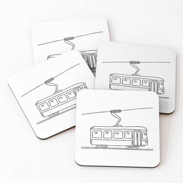 Item preview, A tram beneath an overhead wire designed and sold by rasagamastore.