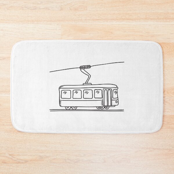 Item preview, A tram beneath an overhead wire designed and sold by rasagamastore.