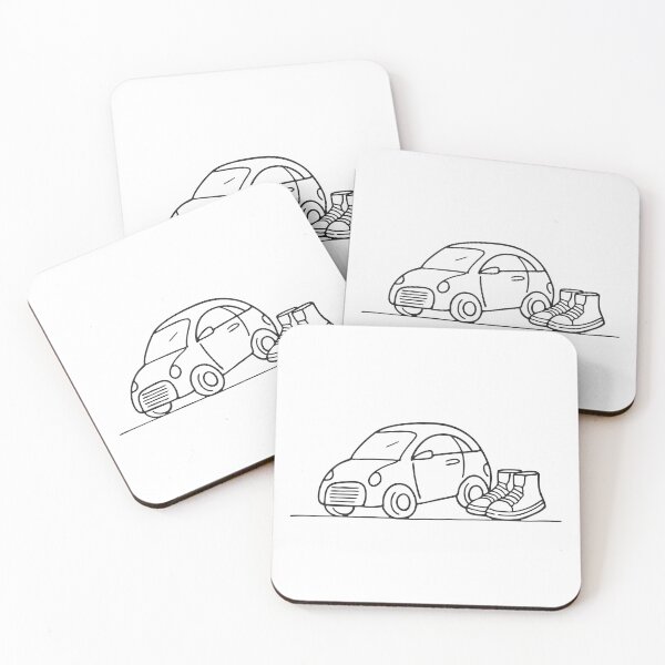 Item preview, A small toy car lying beside a pair of shoes on the floor designed and sold by rasagamastore.
