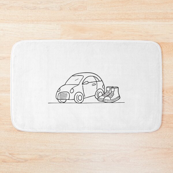 Item preview, A small toy car lying beside a pair of shoes on the floor designed and sold by rasagamastore.